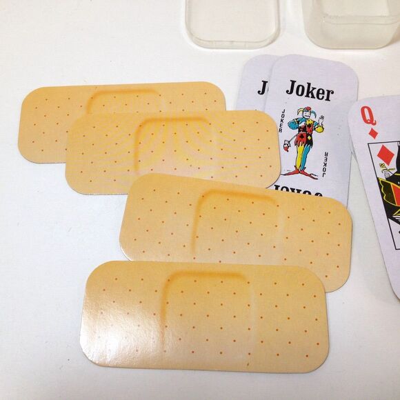 2 Sets Playing Cards BAND-AID Design & Shape New Factory Sealed w/ Plastic Case - Picture 2 of 8
